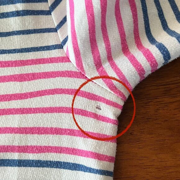 Lilly Pulitzer Women's S Hooded Tunic Top Striped Anchor Nautical Beach Cover Up - Picture 4 of 12